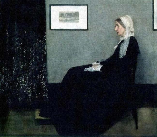 James Abbott Mcneill Whistler Arrangement in Grey and Black Spain oil painting art